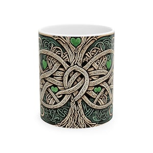 Celtic Knot Coffee Mug: Irish Heritage Drinkware (11oz & 15oz)