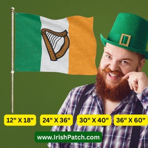 Irish Flag - Double Sided Polyester St. Patrick's Day Decor