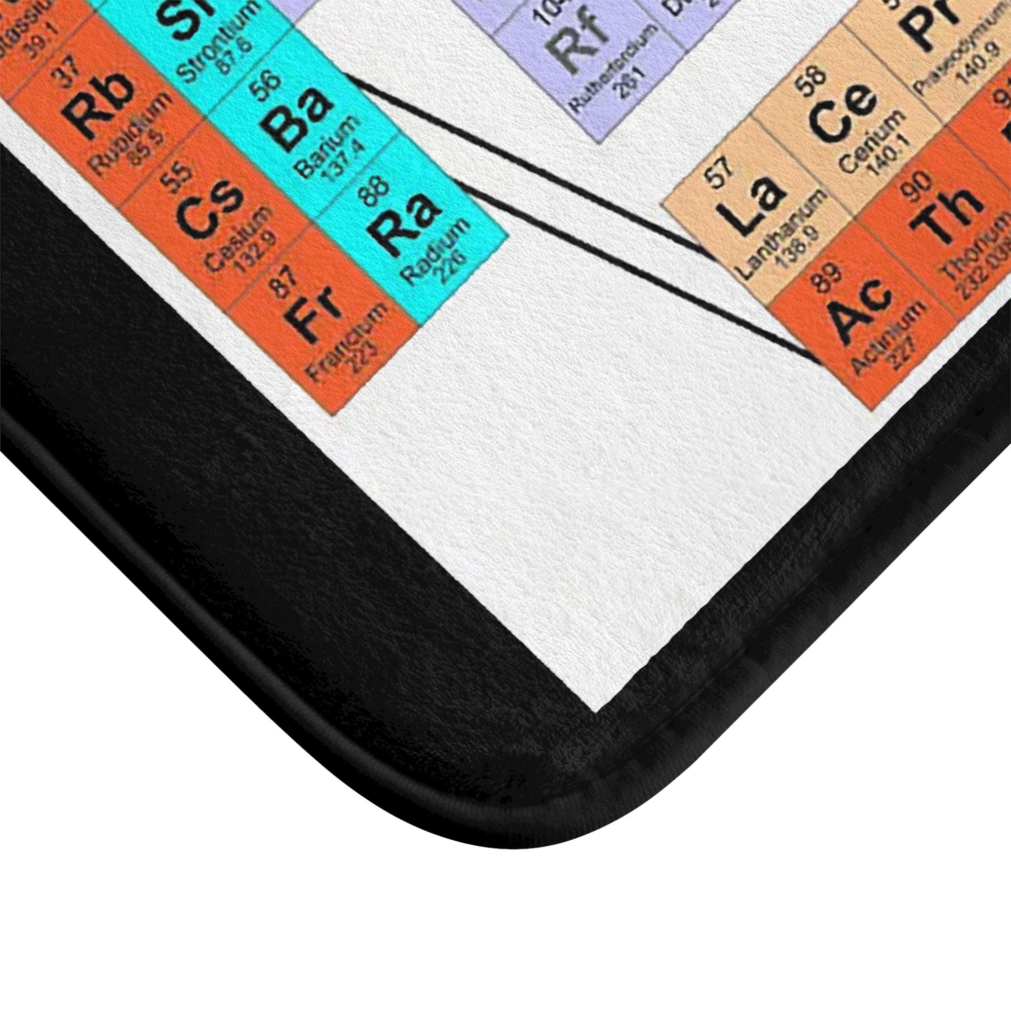 Periodic Table of Elements Bath Mat | Chemistry Science Decor - Etsy