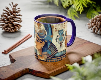 Ancient Egyptian Queen profile mug | Ceramic Mug