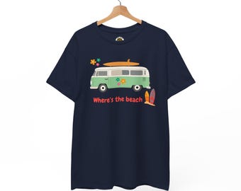 Retro Beach Vibe T-Shirt | Vintage Surf Graphic, Summer Beach Days