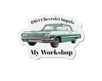 Imán troquelado del Chevrolet Impala de 1964 / Regalo para el Día del Padre
