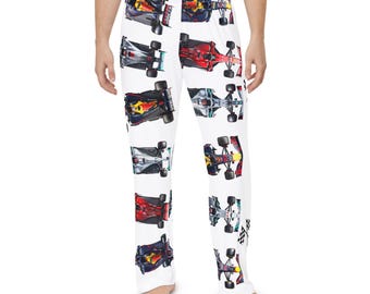 Pyjamasbyxor i racerstil | Mönster med rutiga flaggor