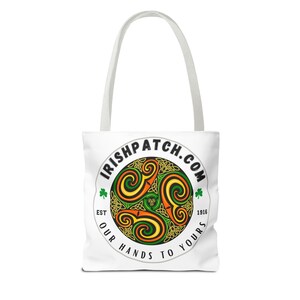 Warrior Themed Tote Bag - Ireland Heritage Design, Eco-Friendly, Boho Fashion, Travel Accessory, Perfect Gift for St. Patrick&#39;s Day, Celtic