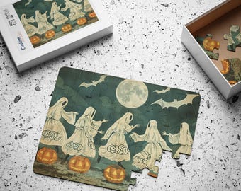 Halloween Puzzle for Kids: 30-Piece Ghosts & Pumpkins