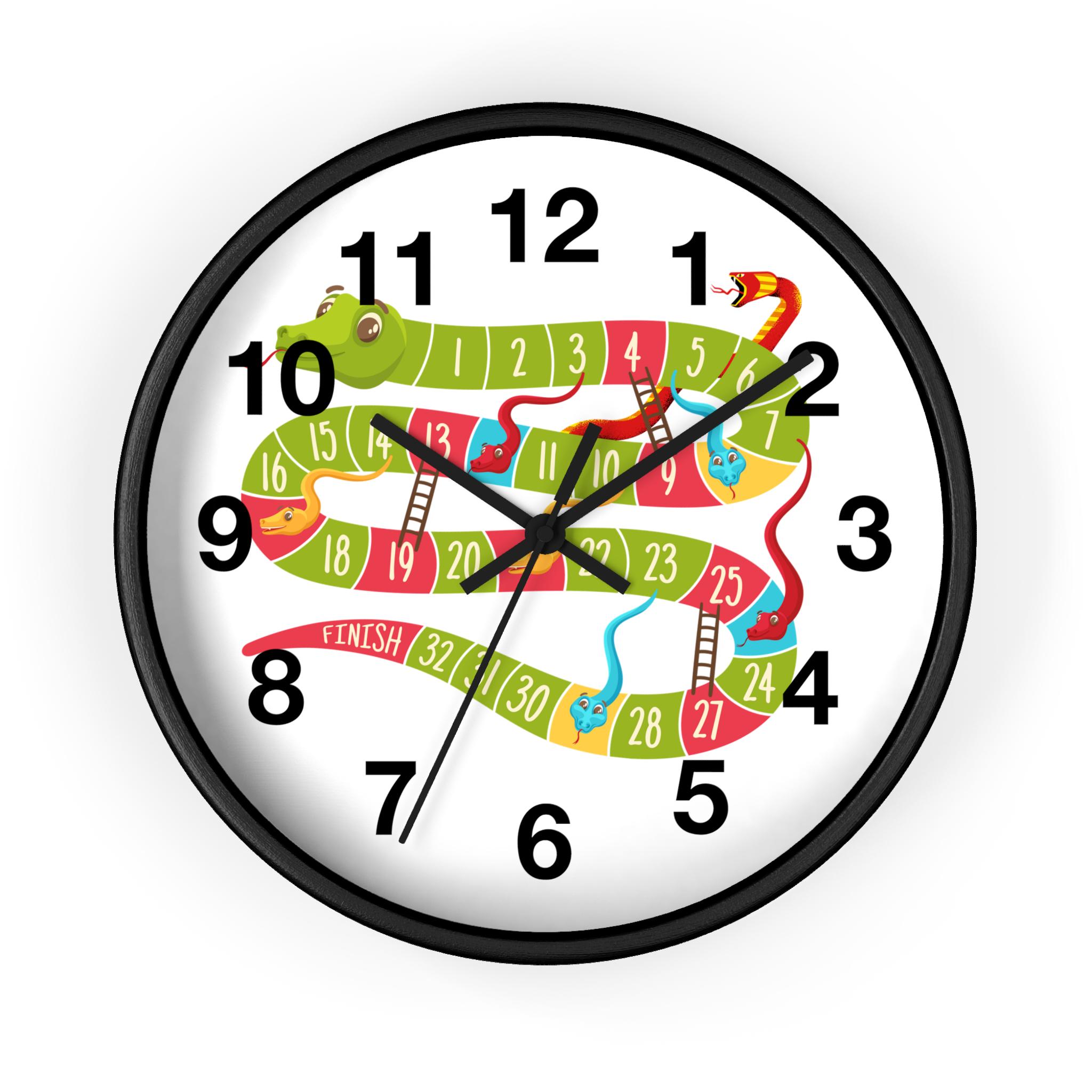 Snakes and Ladders Wall Clock, Playful Kids Room Decor - Etsy