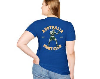 Australia Fight Club boxer illustration T-Shirt | Vintage GYM. MMA, Boxing Graphic