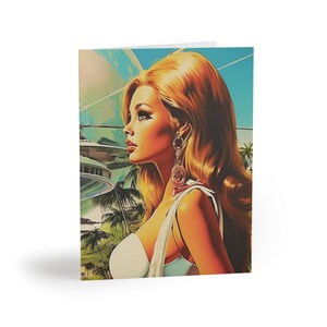 Vintage Glam Karten Set - Stilvolle Postkarten für Geburtstage, Dankeskarten und mehr | Retro Kunstkarten, Hinweise für besondere Anlässe
