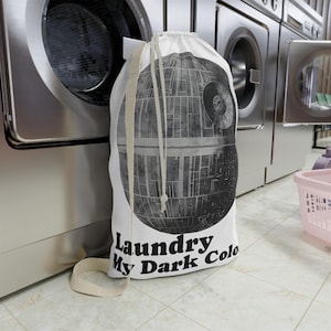 Galactic Laundry Bag: Fun Star Wars-Inspired Hamper, Perfect for Sci-Fi Lovers, Home Organization, Gift for Fans, Laundry Back to school