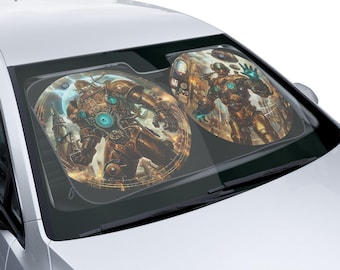 Parasole per auto Steampunk Robot Warriors / Parasole per parabrezza auto