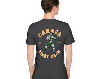 Canada Fight Club T-Shirt | Vintage GYM. MMA, Boxing Graphic