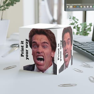 Skrikande ansiktsnoteringskub | Anteckningsblock med eget tryck, fotoanteckningsblock