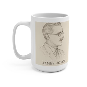 Literary Mug with James Joyce Quote, 15oz Coffee Cup, Gift for Book Lovers, Literature Decor, Writer&#39;s Inspiration, Reading Mug