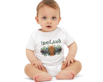 Irland Baby Body: Kleeblatt Keltischer Knoten St. Patrick's Day Outfit