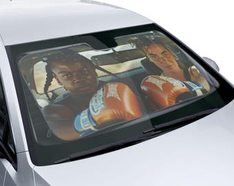 Boxing Car Sun Shade: UV Protection Windshield Cover, Sports Lover Gift
