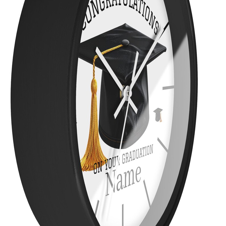 Graduation Cap Congratulations Wall Clock | Class Year Décor, Student ...