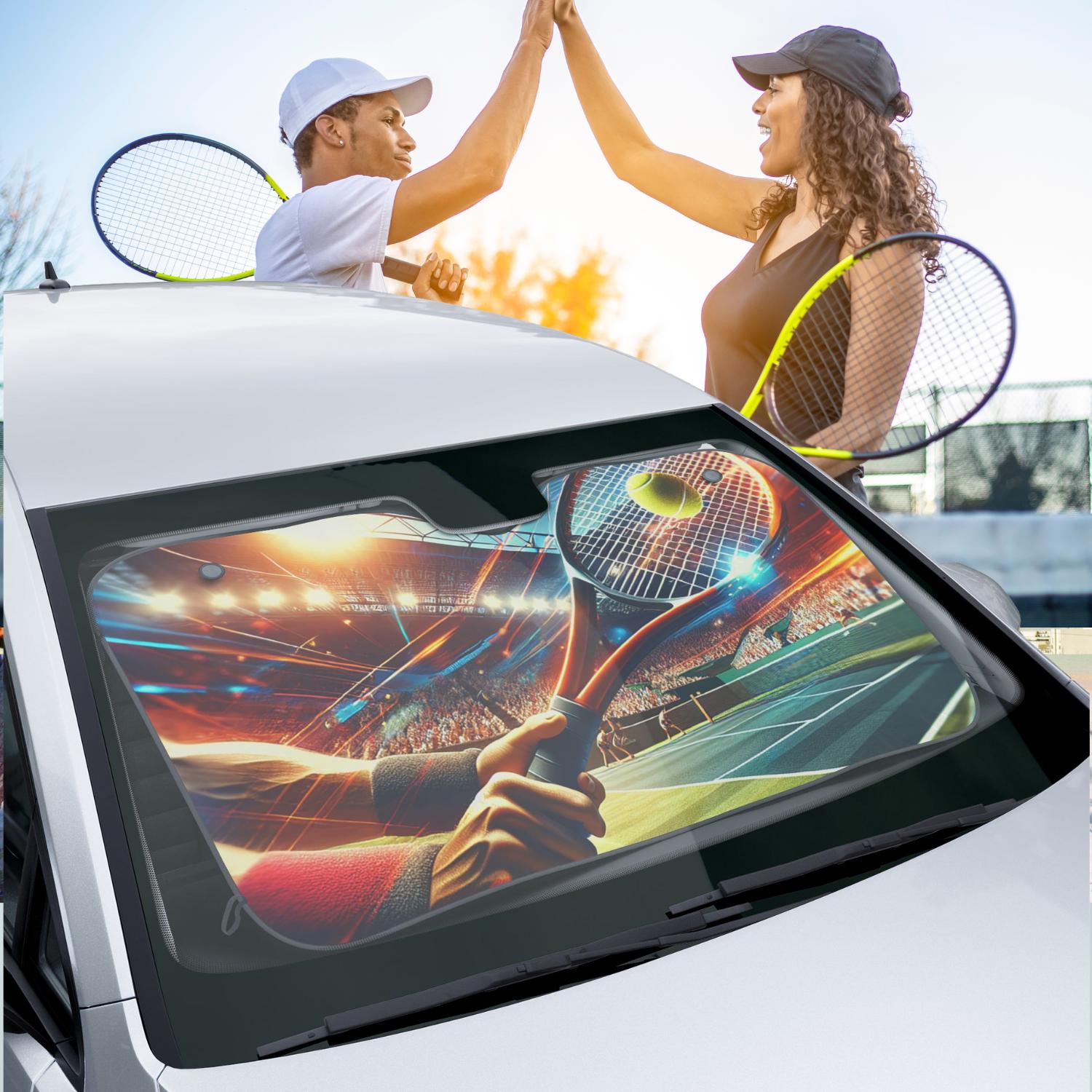 Tennis Car Sun Shade: UV Protection, Summer Car Accessory - Etsy