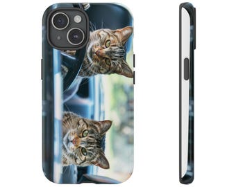 Cat Lover Phone Case: Playful Tabby Cat Design
