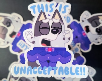 Cousin Muffin healer this is unacceptable sticker