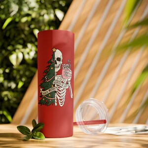 20oz "Sorta Spooky Sorta Merry" Tumbler w/ Straw (6 Colors!)