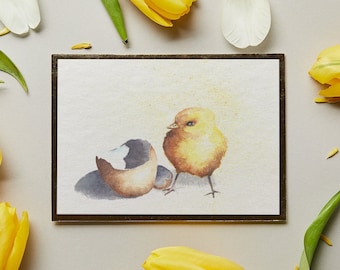 Spring Fine Art Giclée Print | Unframed | Multiple Sizes | Easter or Spring Wall Decor | Watercolor Print from handpainted art | Wall Decor