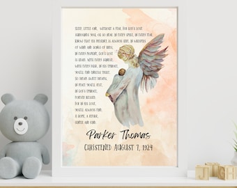 Baptism Gift, Personalized PRINTABLE, Baby Gift, Baptism Sign, Nursery Wall Art, Dedication Gift, Perfect Gift for Godchild, Nursery Decor