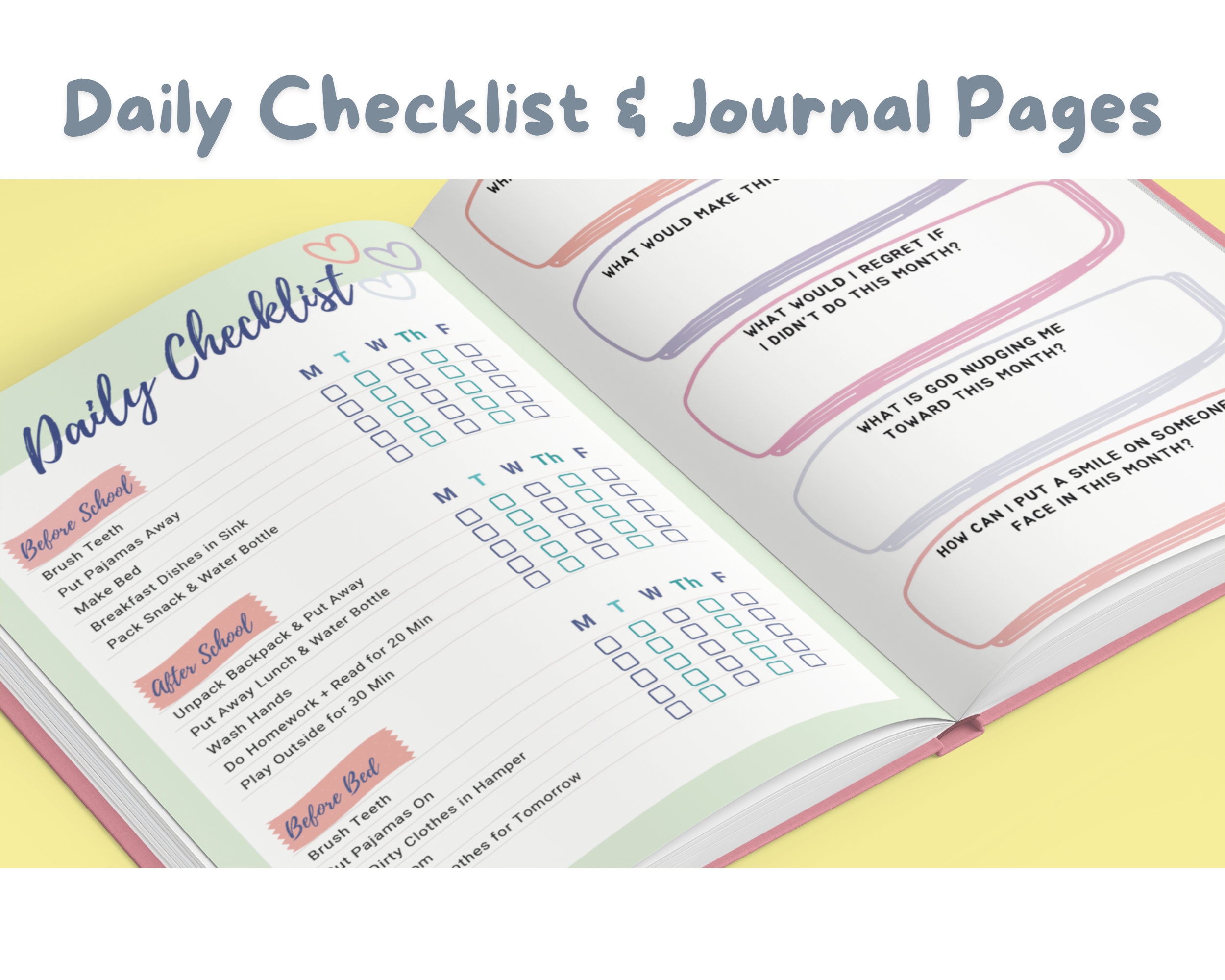 Personalized Mental Health Journal for Girls: ADHD, Anxiety & Gratitude