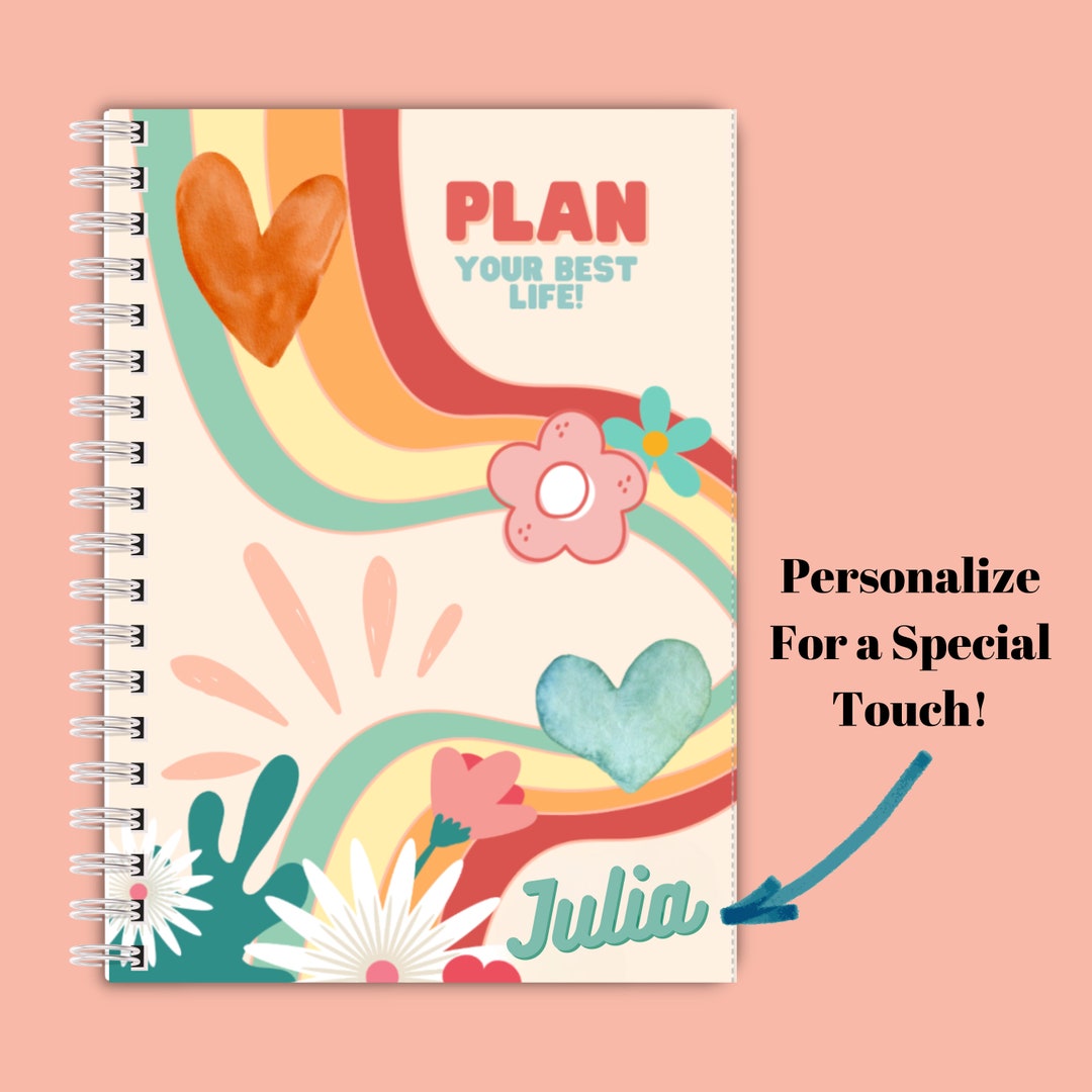 Personalized Planner 6 Month Daily Weekly And Monthly Organizer For 