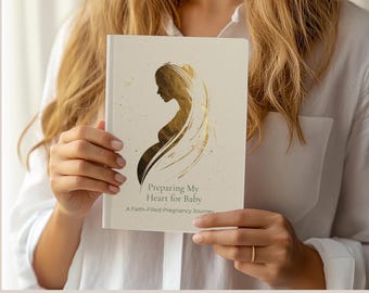Christian Pregnancy Journal | Gender Neutral Pregnancy Memory Book Planner Diary, Expecting Mom Gift for First Time Mom