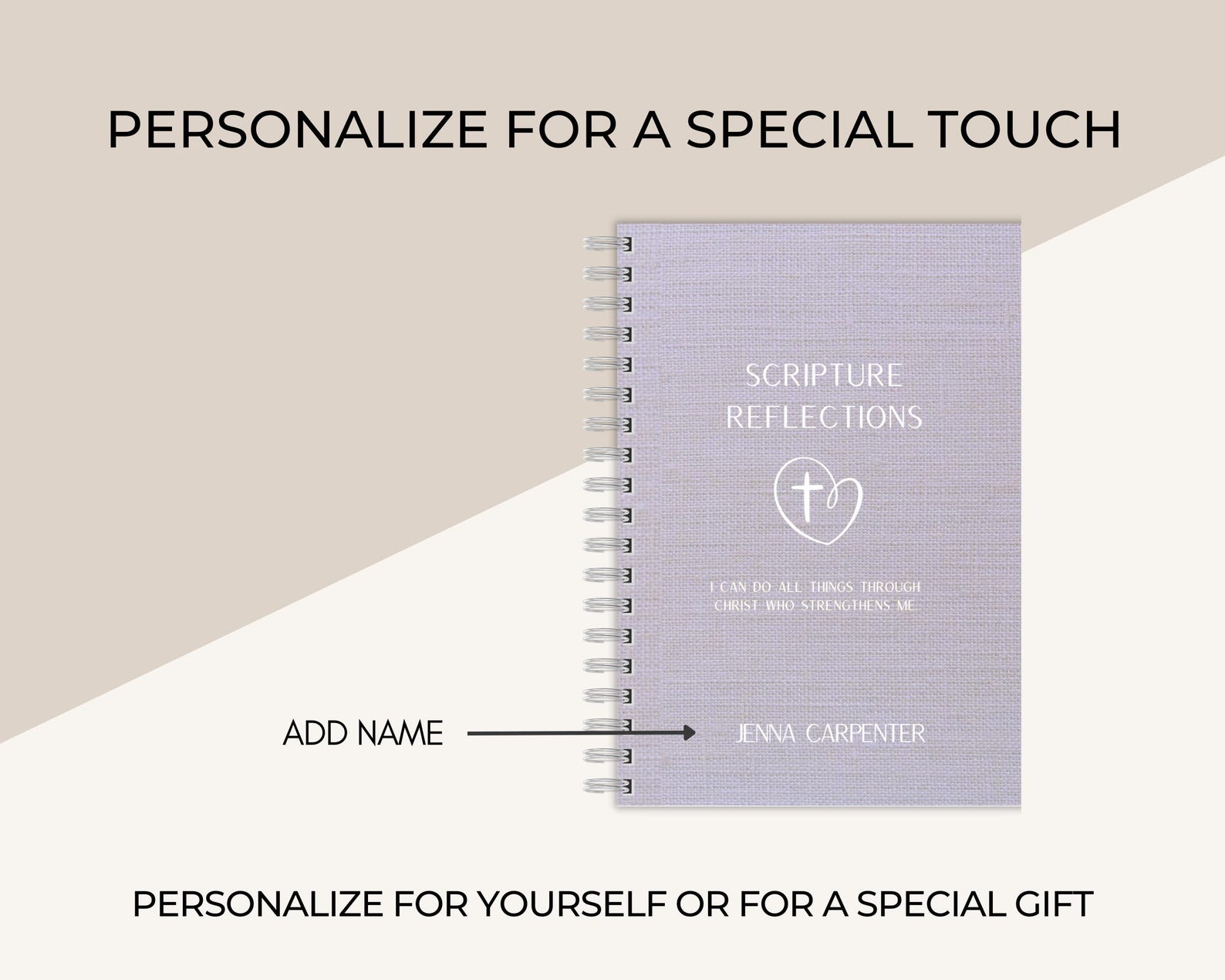 Gallery Detail: S O A P Method Personalized Devotional Scripture Journal Graceful
