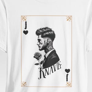 Shirt Jack of Hearts, pokerspelers, gokshirt, grafisch shirt boer, coole vrijetijdskleding, cadeau voor hem/haar, streetwear, Card Shark Tee