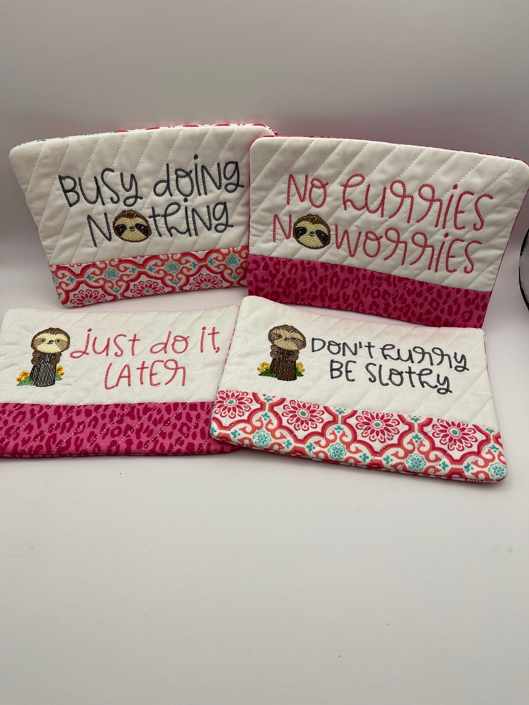 Sloth Mug Rug-coffee Cup Placemat-snack - Etsy