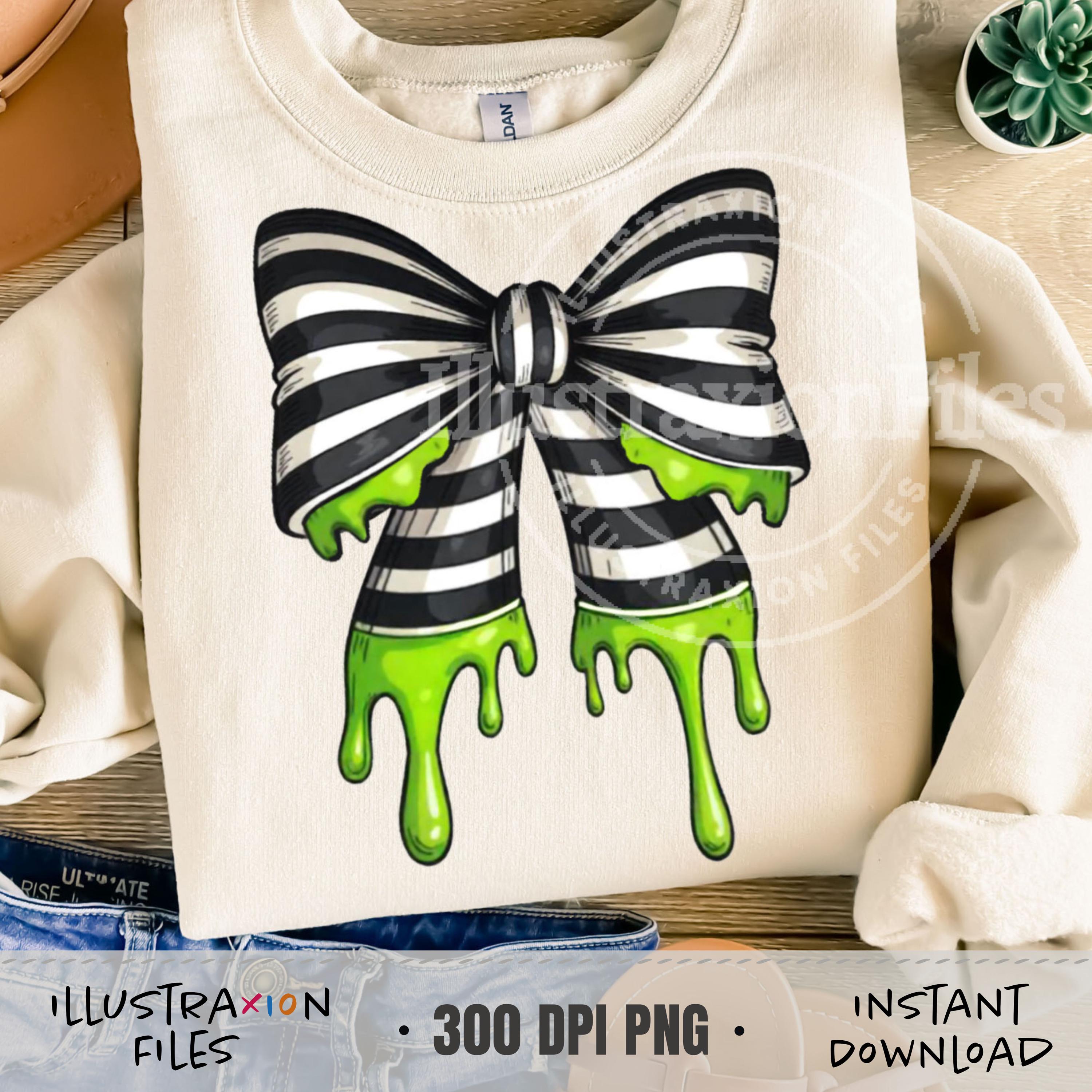 Striped Beetle Coquette Bow | PNG | Spooky Season Aesthetic | Trendy Horror Movie | Scary Fall | Halloween | Digital Download | Sublimation