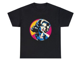 Unisex T-Shirt aus schwerer Baumwolle - Pin-Up
