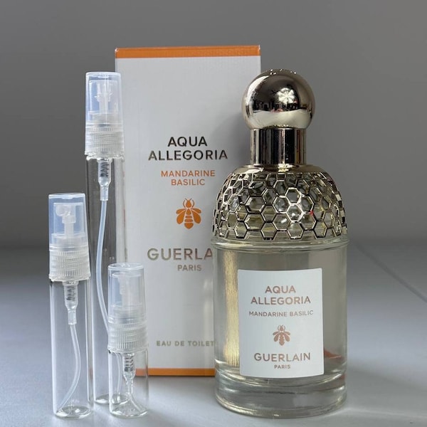 Guerlain Aqua Allegoria Mandarine Basilic Eau de Toilette 2ml | 5ml | 10ml DECANT in GLASS - Sample Atomizer - Free Shipping