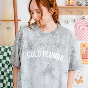 Cold Plunge Shirt Ice Bath Gift for Him Polar Plunge Active Wear Gift for Her Cold Plunge Lover Tshirt Cold Shower Ice Bath Tie Dye Tee
