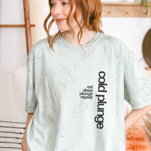 Cold Plunge Shirt Gift for Him Ice Bath Polar Plunge Gift for Her Cold Plunge Lover Tshirt Cold Plunge Accessories Ice Bath Crewneck Tee