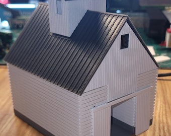 Granero de maíz a escala HO