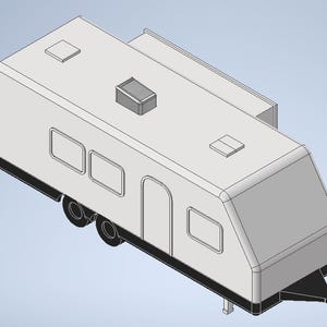 Ho Scale Travel Trailer Digital File