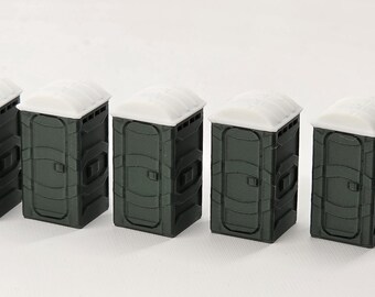 Baño portátil a escala HO