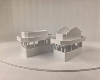 Carcasa en blanco para puesto de comida de feria de concesiones a escala HO