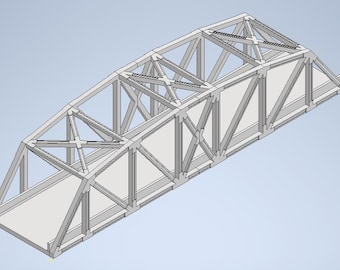 Archivo STL del modelo de puente de armadura