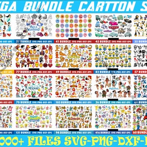 25000+ Mega Cartoon Svg Bundle, Cartoon Mega Png, Silhouette, Cricut, Cartoon Characters Mega Bundle Svg