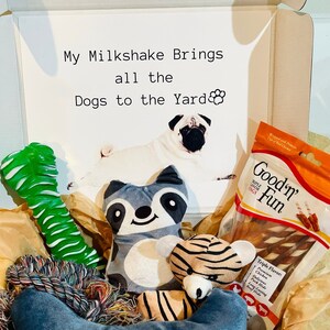 Funny Pug Gift/ Dog Gift Box/ Dog Toys /Cute Dog Gift/ Dog Box/ Birthday Gift for Dogs/ Funny Dog Gifts/ Toys for Pups/ Puppy Toys/
