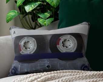 Throw Pillow | Retro Mixtape Cassette No.3 | 80s 90s Nostalgia | Unique Retro Decor