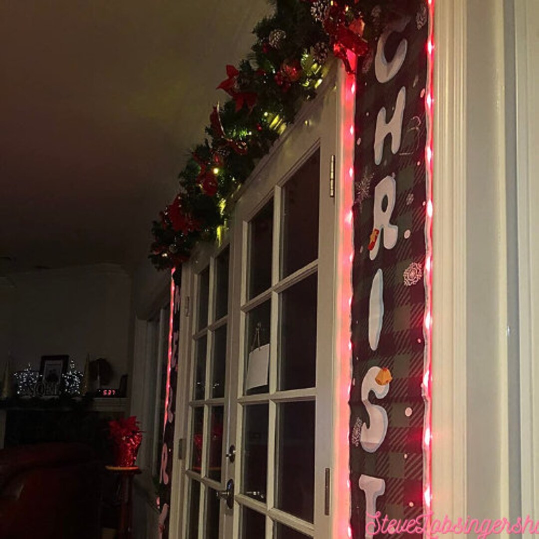 2pack 9ft Prelit Christmas Garland 100 Leds 8 Modes Timer Etsy