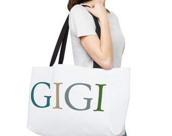 GiGi Tote Bag, gifts for grandparent, Mother's Day gifts, travel bag, grandma gifts, holiday gifts for Gigi, grandparents day gifts