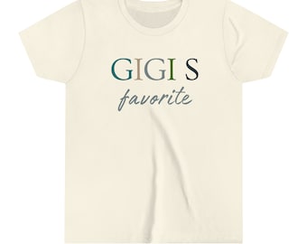 Youth Gigi shirt, Gifts for grandchild, Cute Grandkid Shirt, Funny Grandma shirt, favorite grandchild shirt, Gift from grandma