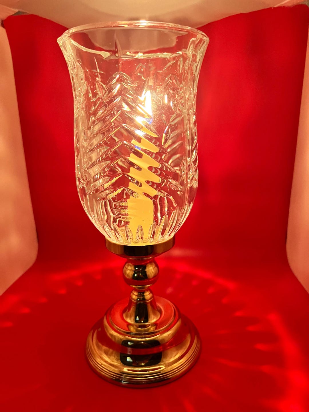 St. George Christmas Hurricane Lamp - Etsy
