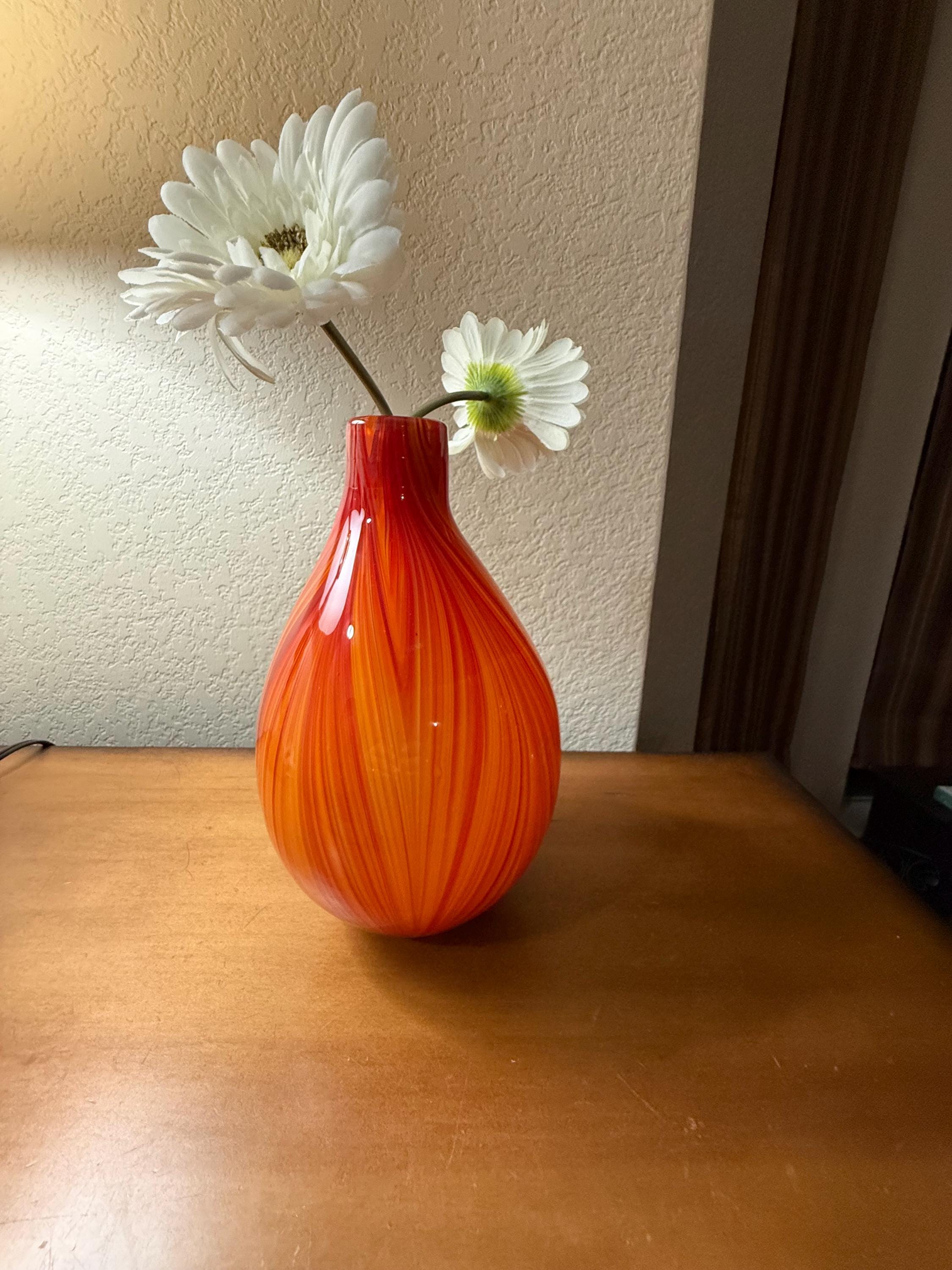 Orange Murano Vase - Etsy